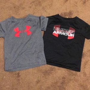 2 UA dri-fit t-shirts sz5